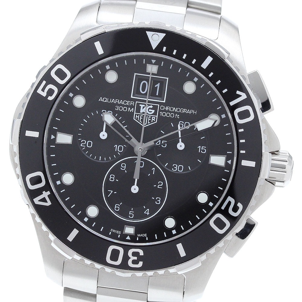 タグホイヤー TAG HEUER CAN1010 アクアレーサー クロノグラフ クォーツ メンズ 美品 _906474【中古】