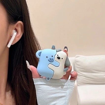 【20点セット】【送料無料】アップルAirPods 12 Bluetoothヘッドフォンpro保護カバー34をかわいい抱擁するクリエイティブカートゥーン