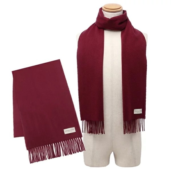 マフラー ワインレッド レッド メンズ レディース ユニセックス WA000016 SE7234 小判