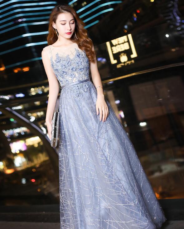 「華やか春Aラインドレス」ロングドレス 演奏会ドレス パーティードレス ウェディングドレス 結婚式 二次会 花嫁ドレス 宴会 卒入式 同窓会 2次会 イブニングドレス お呼ばれドレス ロング丈ワンピー