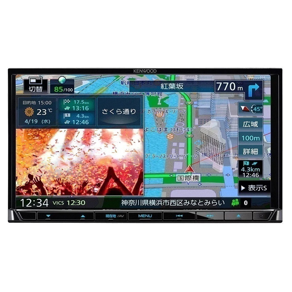 彩速ナビ MDV-S710 [7V型 フルセグチューナー内蔵DVD/USB/SD AVナビゲーション]