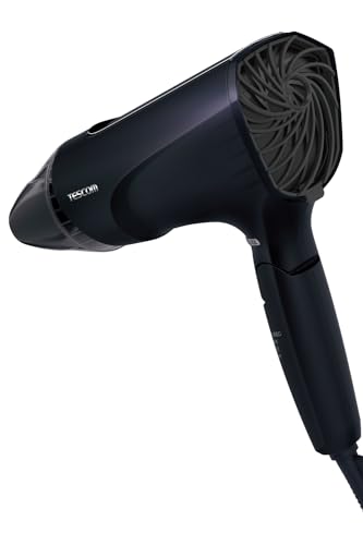 テスコム ヘアドライヤー プロテクトイオン 速乾 軽量 冷風 折りたたみ 大風量 大風圧 ラク抜きプラグ Speedom ブラック TEC-HD2400-K
