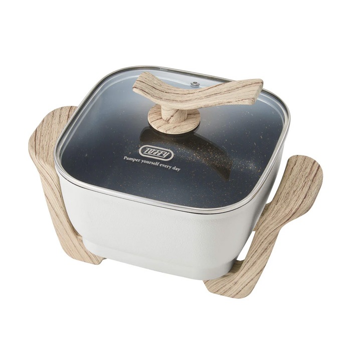 コンパクトマルチ電気鍋 K-HP3-AW アッシュホワイト