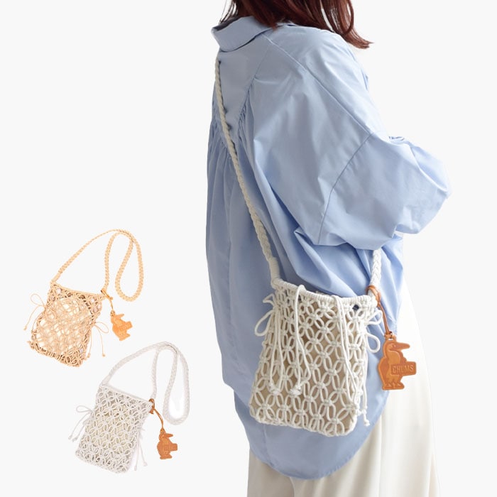 ショルダーバッグ バッグ Knitting Rope Shoulder Bag ニッティングロープ レディース 春 夏 秋 ベージュ ナチュラル CH60-3722