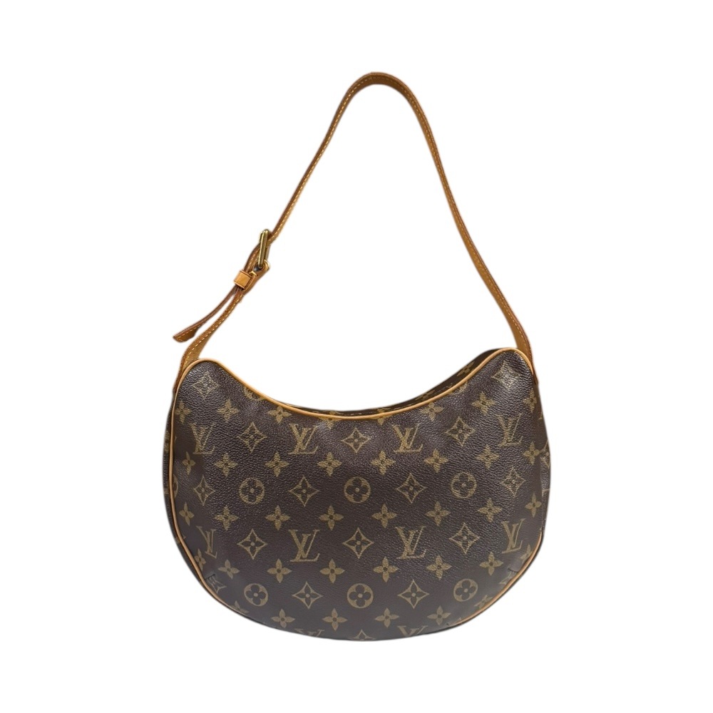 ルイヴィトン クロワッサンMM モノグラム ショルダーバッグ モノグラムキャンバス M51512 ブラウン LOUIS VUITTON 中古