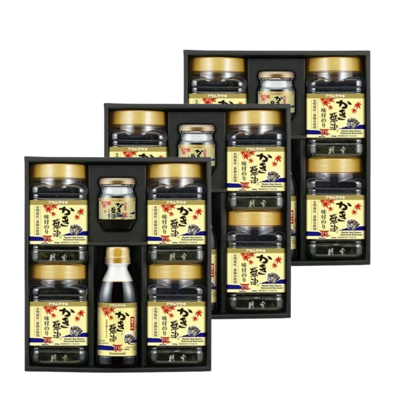 アサムラサキ 朝紫 かき醤油のり佃煮セット KT-30 3個 セット ギフト ギフトセット 詰め合わせ 牡蠣 醤油