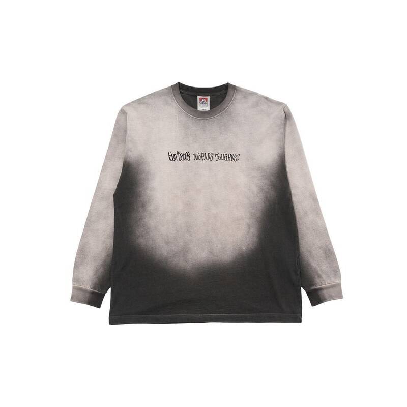 BEN DAVIS スチールウォッシュ ロングスリーブTシャツ ブリーチ [オーバーフィット] 25780029 422465