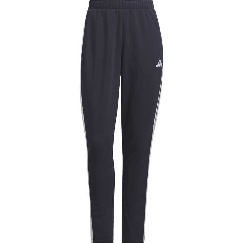 アディダス　レディース スリーストライプス レギュラーフィット ダブルニット トラックパンツ ［レディース /Mサイズ］ レジェンドインク×ホワイト 【返品交換不可】