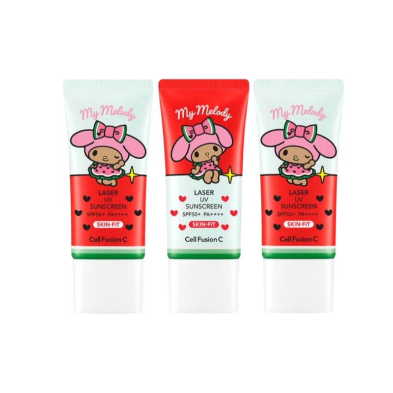[1+1+1+サマータオル] レーザーUVサンクリーム SPF50+ PA+++ 35ml×3本セット夏限定マイメロディ企画