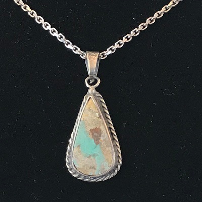 手作りシルバーターコイズストーン　4.3g