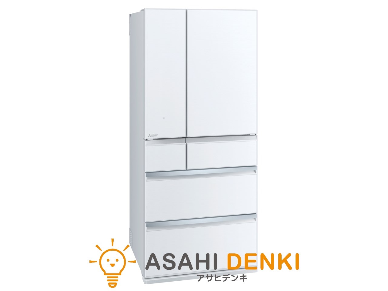 冷蔵庫(651L～) ミツビシ MR-WXD70K-W 2-4人家族 6ドア冷蔵庫 700L・フレンチドア WXDシリーズ グレインクリア