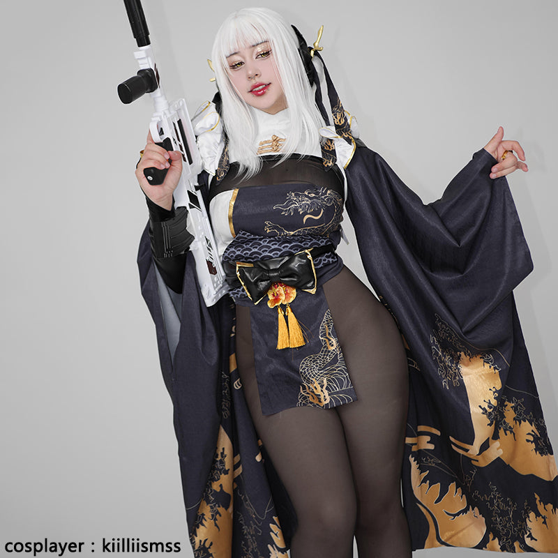 Blanc ゴスプレッションコスプレ衣装,コスプレウィッグ ,ホワイトバニー着物,フルセット,セクシースーツ,ゲームユニフォーム,ハロウィーン,カーニバルドレスコスチューム