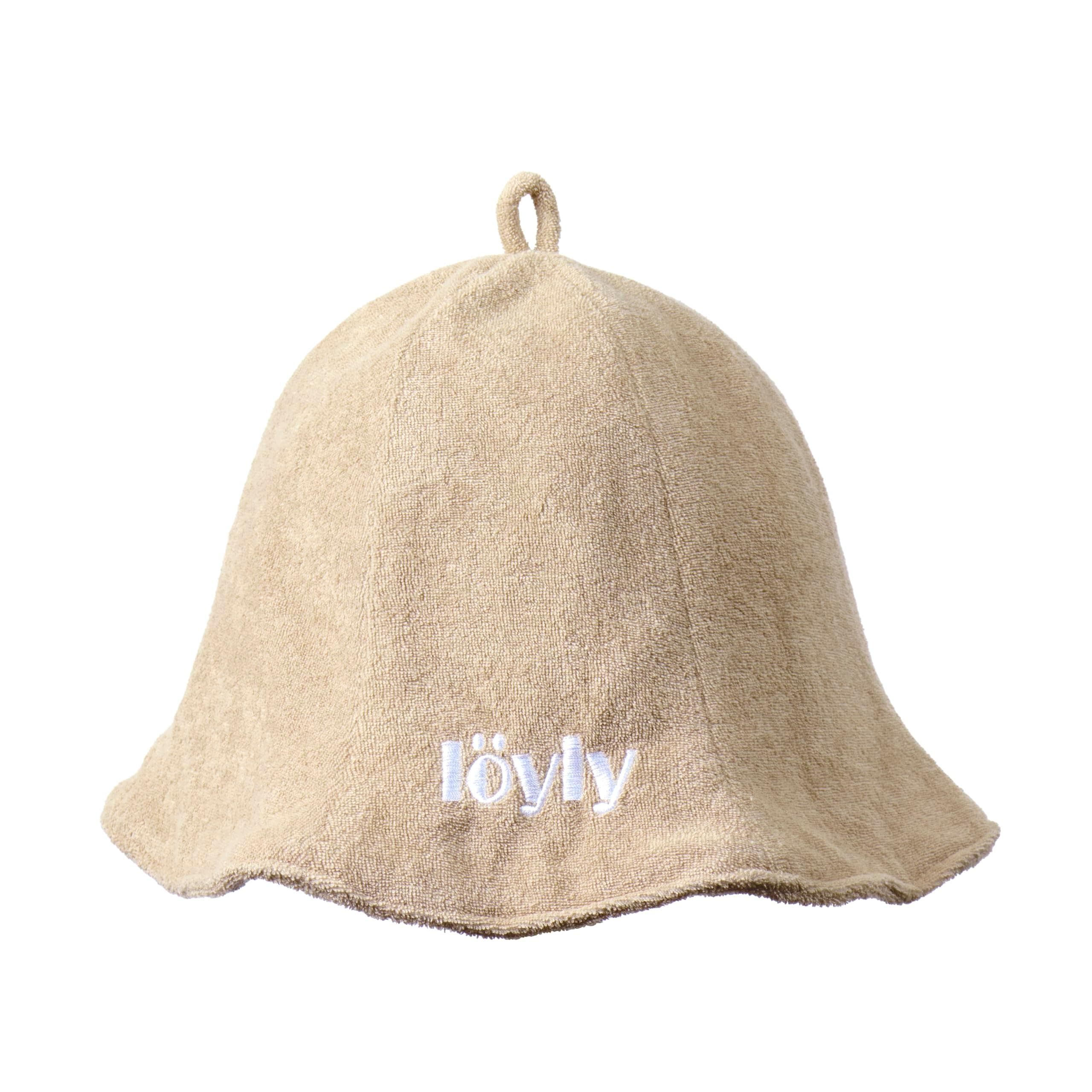 [loyly] ロイリー サウナハット メンズ レディース タオル生地 洗える かわいい おしゃれ ロウリュ ギフト サウナグッズ (ベージュ)