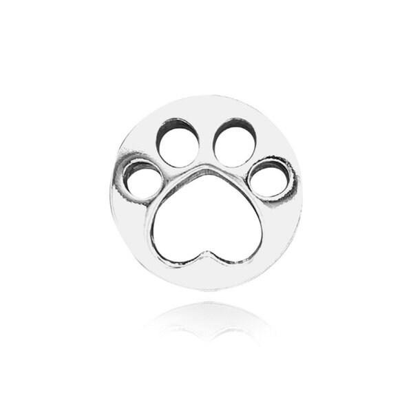 オープンワーク フォー 足跡 シルバー チャーム 798869C00
