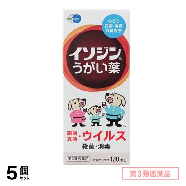 第３類医薬品 イソジン うがい薬 120mL 5個セット