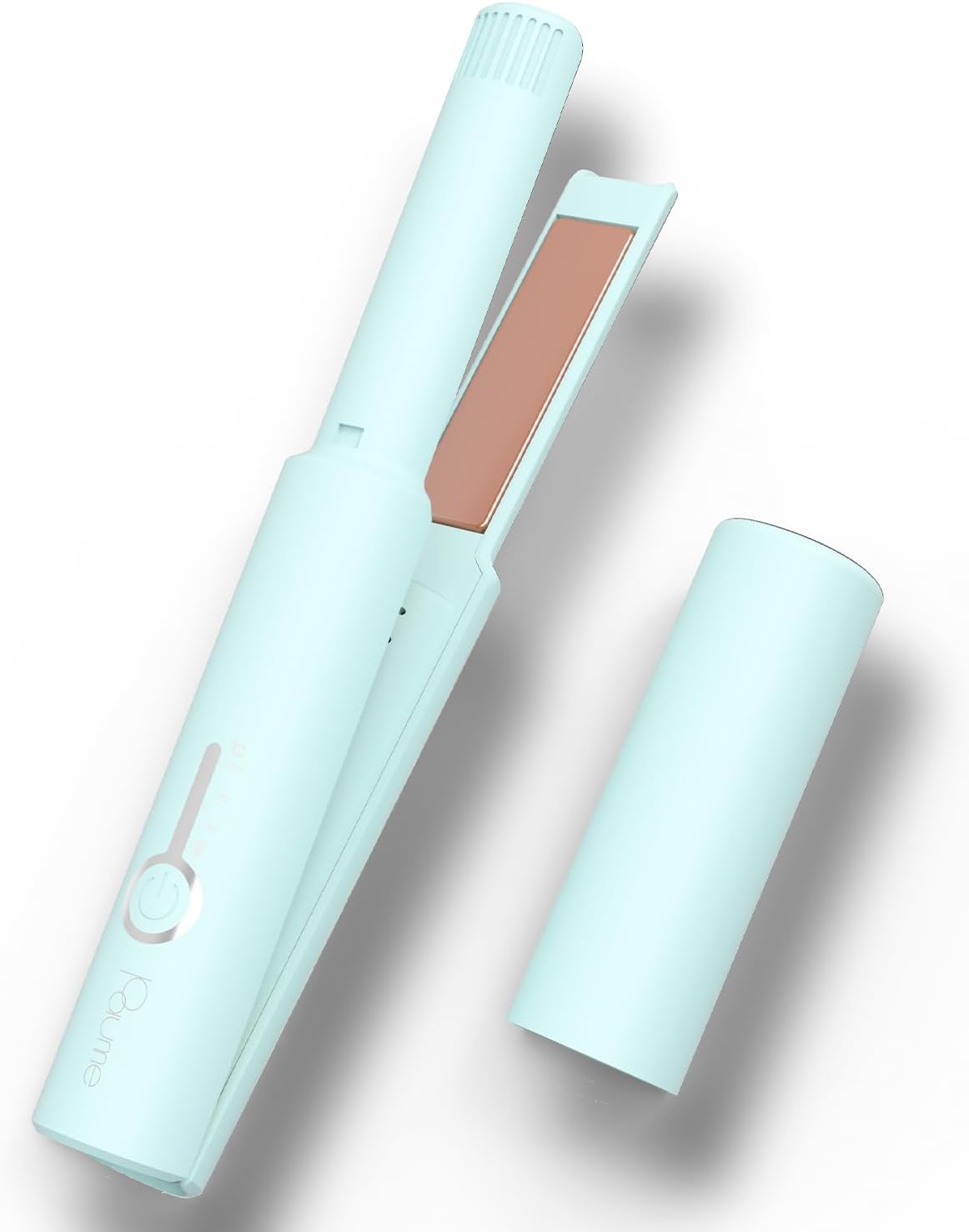 Paume コードレスへアアイロン 持ち運び コテ ミニ ヘアアイロン水色