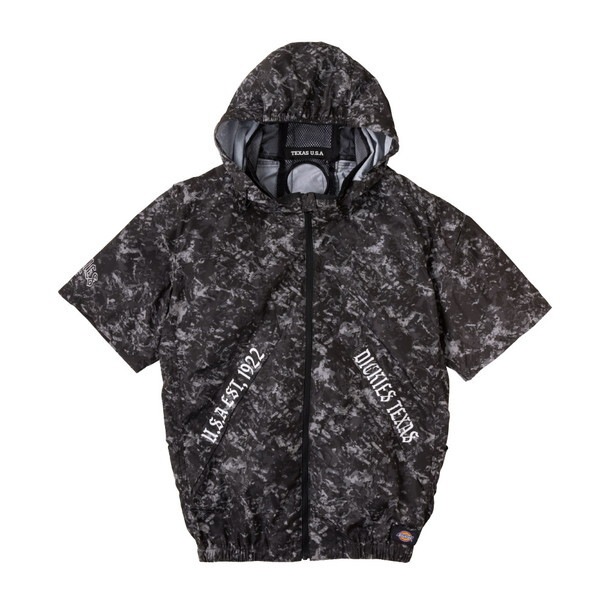 コーコス D-330 ブラックカモ M 半袖ブルゾン