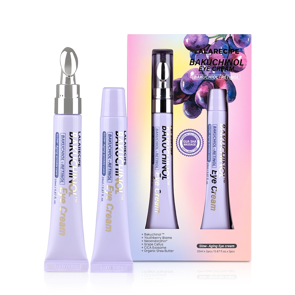 バクチノール レチノール アイクリーム 20ml 1+1, マッサージヘッド付き！！
