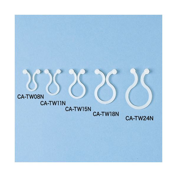 (まとめ)サンワサプライ ケーブルタイ(ツイスト) CA-TW08N(×10セット)