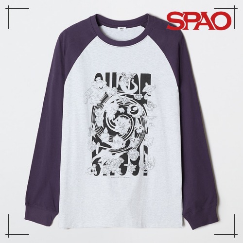 SPAO公式 ポケモン 長袖 (PURPLE)