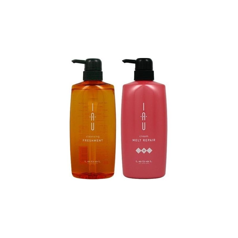 【即納】ルベル IAU イオ クレンジング フレッシュメント（シャンプー）600ml＆イオ クリーム メルトリペア トリートメント600ml
