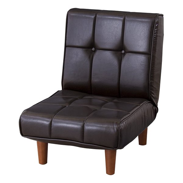 フロアソファ ライトブラウン 1人掛 W51×D61-104×H31-69×SH28 RKC-937LBR