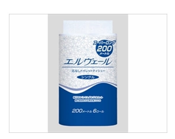 エルヴェールトイレットＳ２００Ｍ６Ｒ 【 大王製紙 】 【 トイレットペーパー 】 　8点セット