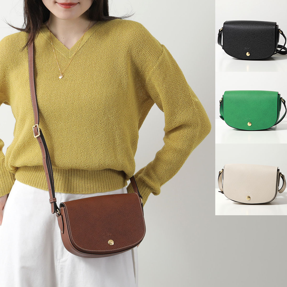 Longchamp ロンシャン ショルダーバッグ Epure エピュレ Crossbody bag S 10253 HYZ レディース クロスボディ レザー 鞄 カラー4色