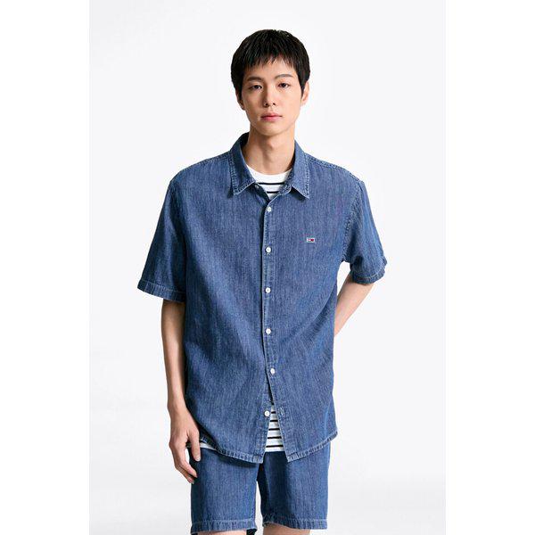 メンズリネンデニムインディゴシャツ T32F1WSH04TML1 TOMMY JEANS