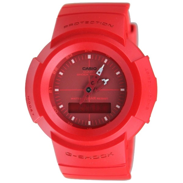 カシオ G-SHOCK メンズ 腕時計 ジーショック デジアナ RED 赤 AW-500BB-4E