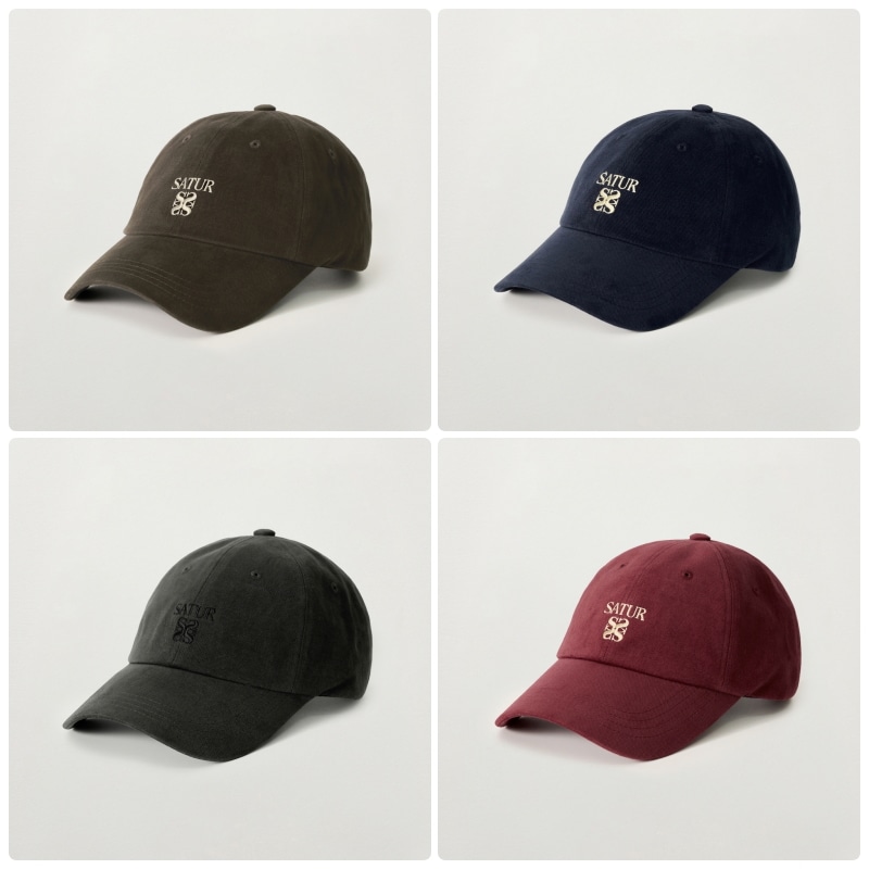 【SATUR】 25FW LOREN APERO SMALL LOGO BALL CAP : 4COLORS