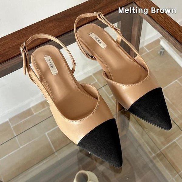 レディース夏フラットスリングバックシューズ K41