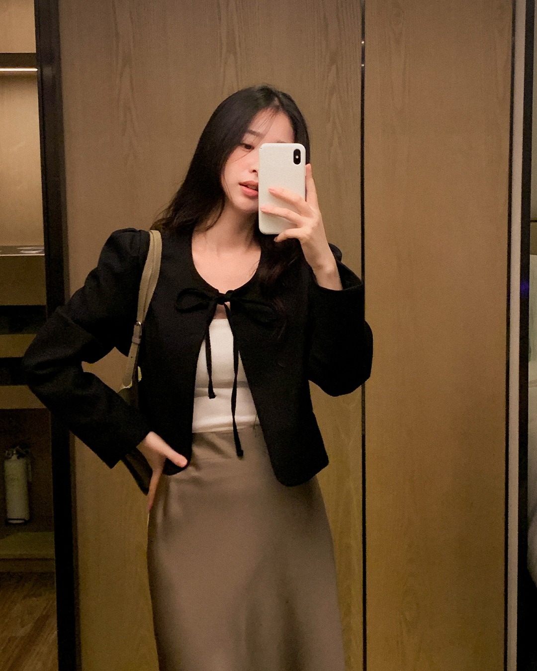 メルボルンリボンツイードジャケット韓国ファッション レディース