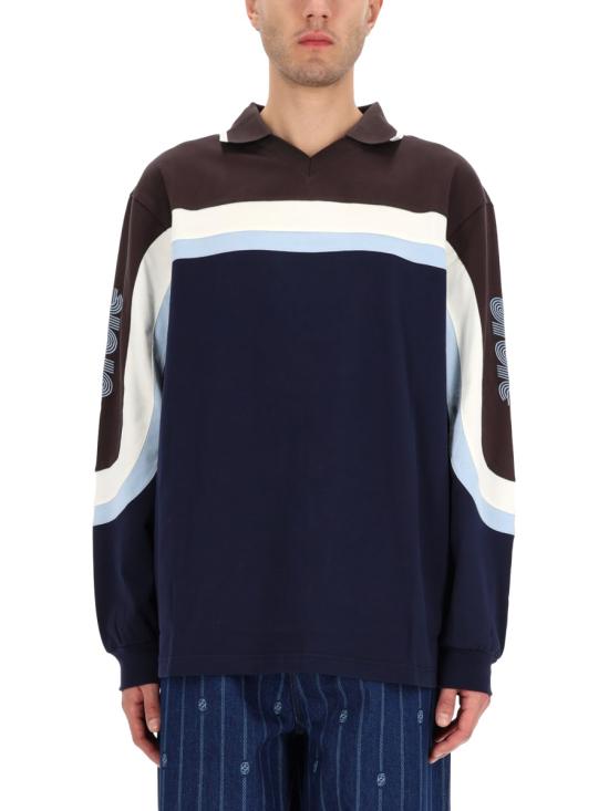 DROLE DE MONSIEUR Men Polo Shirts PL159 CO195NAVY BLUE