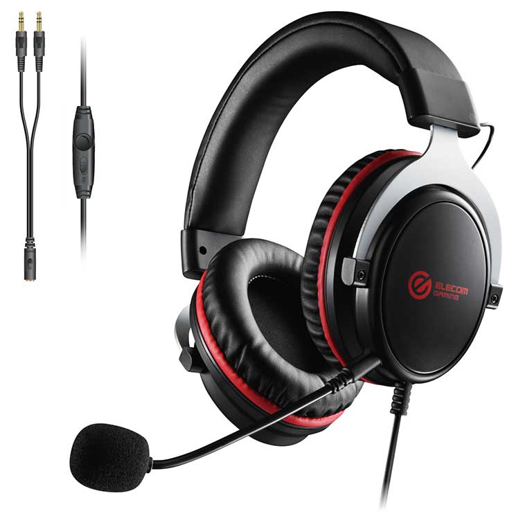 ヘッドセット オーバーヘッド ゲーミング 両耳 φ3.5mm 4極ミニプラグ PS4 PS5 任天堂スイッチ ブラック