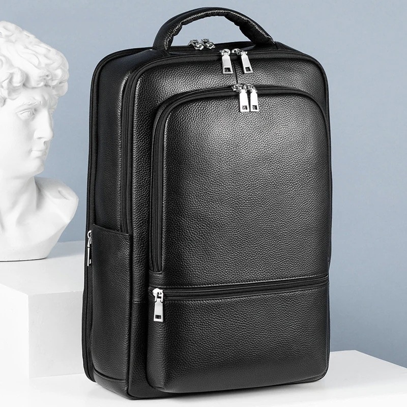 本革 リュック 男性 多機能 USD ビジネス出張 バックパック ファッション カジュアル 156インチパソコンバッグ 大容量トートバッグ