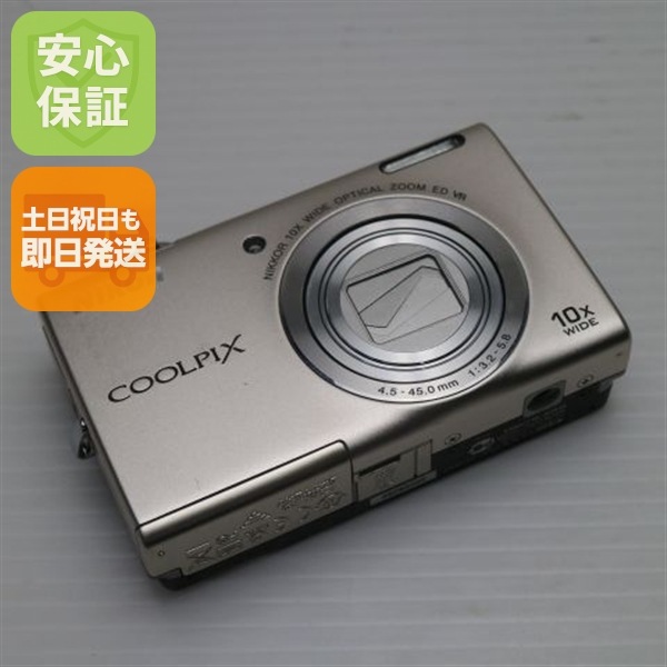 超美品 COOLPIX S6200 プラチナシルバー デジカメ Nikon 119 14,980円
