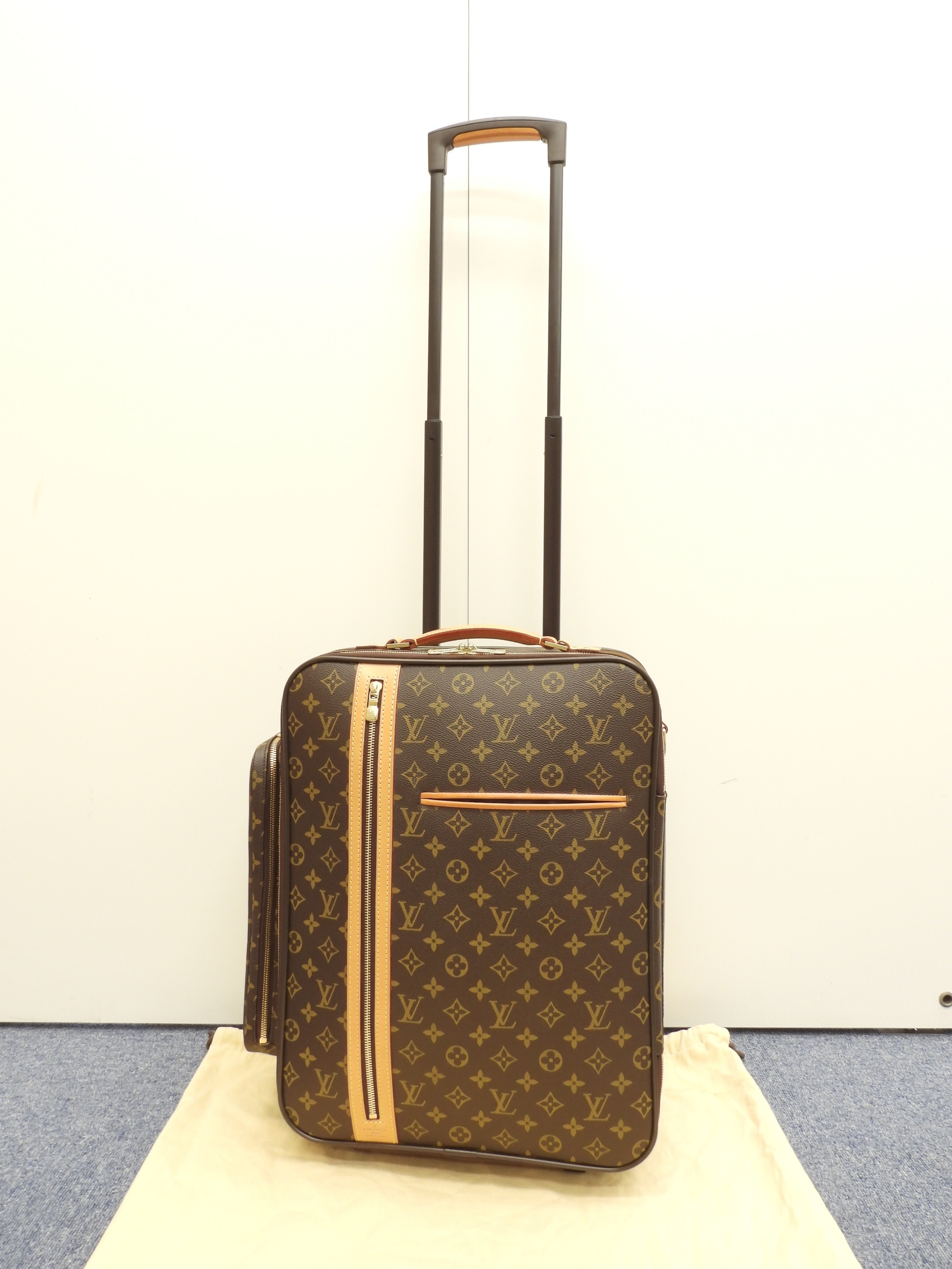 トロリー50ボスフォール M23259 モノグラム 旅行用キャリーバッグ小 美品@MB0096