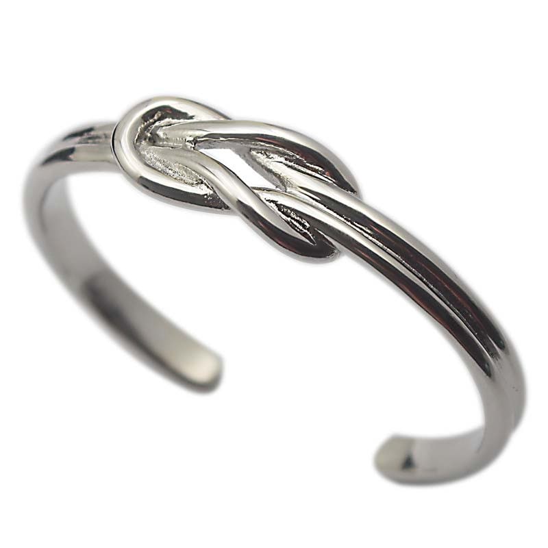 クラッチ ステンレス バングル アームレット 腕輪 男性 女性 プレゼント 結び目 プレゼント 手首