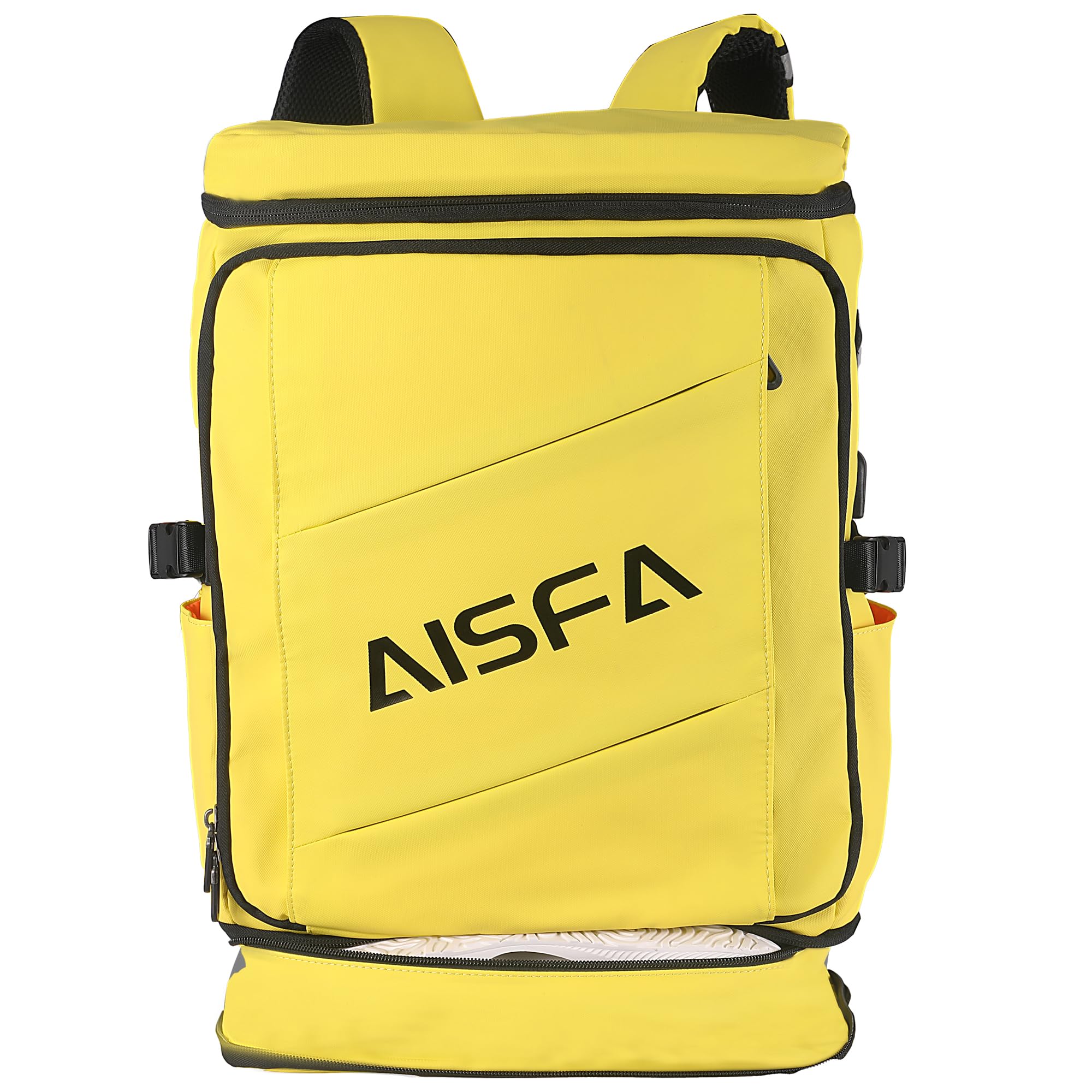 [AISFA] リュック メンズ 登山 リュックサック スクエア バックパック 大容量 防水 15.6インチ PC ビジネスリュック ラップトップバック USB充電ポート付き 30L アウトドア バッ