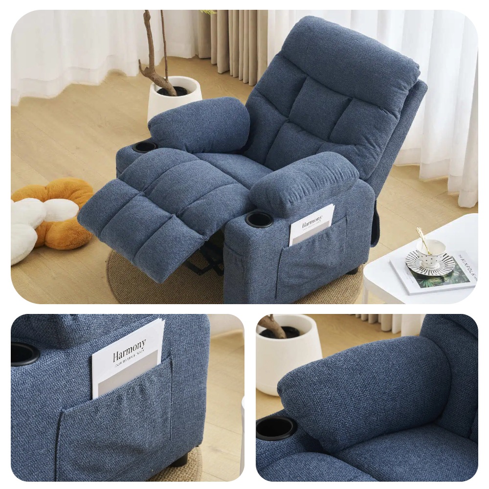 【国内発送&送·料·無·料】リクライニングソファー ソファー コンパクト 1人掛け ゲーミングチェア コンパクト 105-120調整可能 袋付き ゲーミングチェア 四つの色 疲れにくい オットマン一体