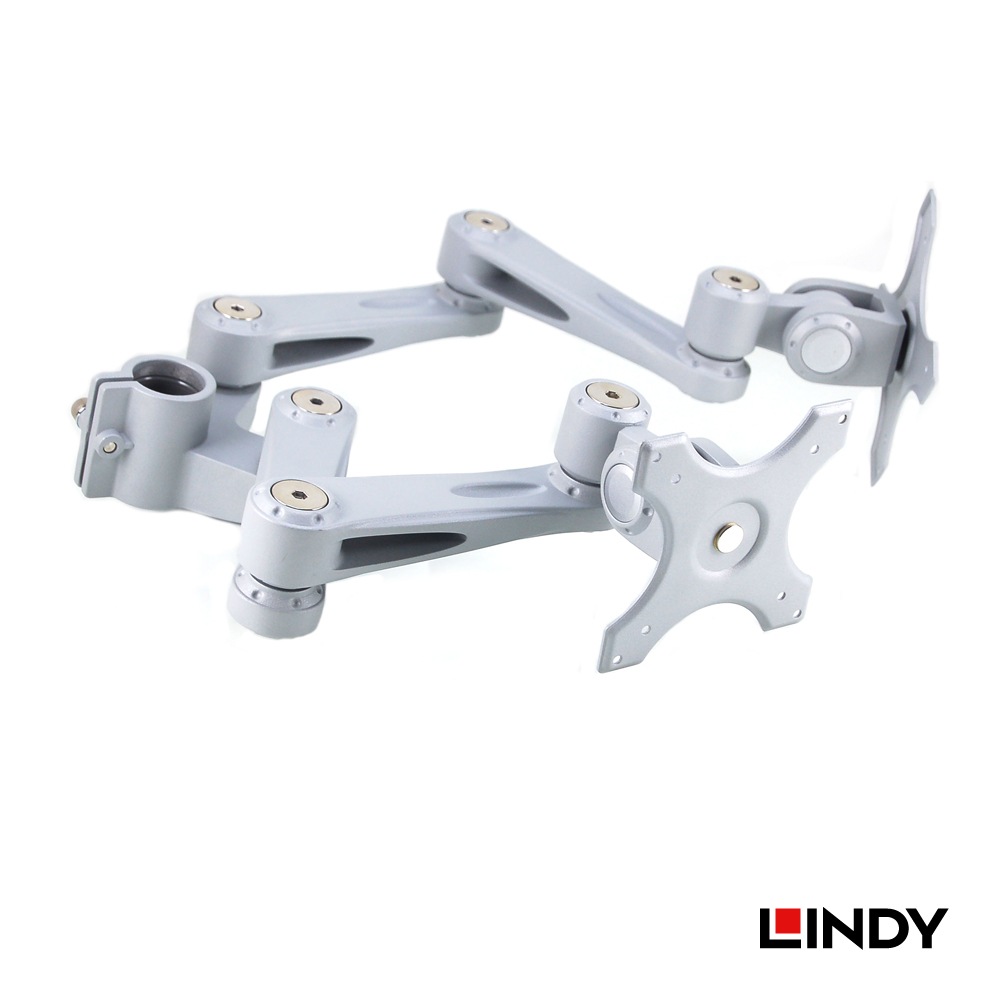 【40697】 LINDY デュアル 水平多関節液晶モニターアーム