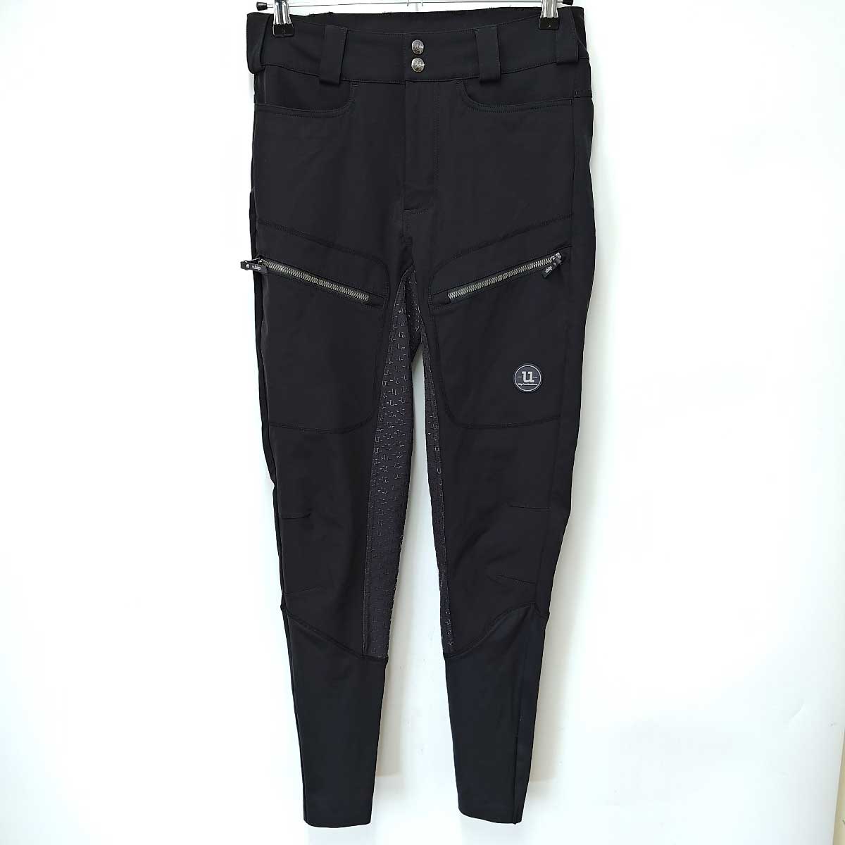 【中古・未使用品】UHIP ノルディック キュロット 乗馬 40 ブラック レディース