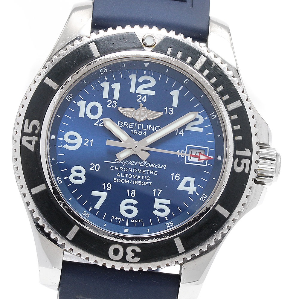 ブライトリング BREITLING A17365 スーパーオーシャンII 42 デイト 自動巻き メンズ _837743【中古】