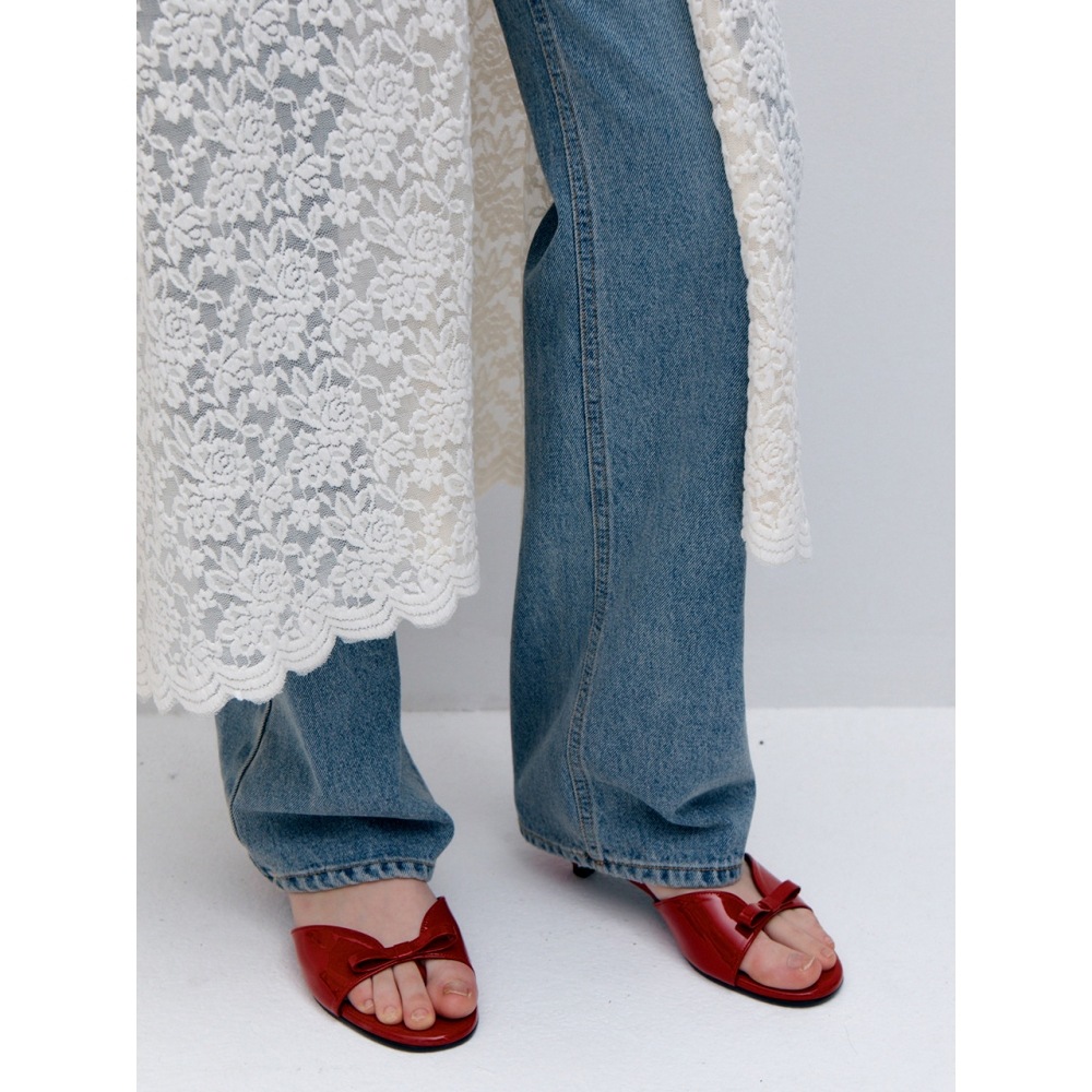 フロルームミニマルリボンキトンヒール (3color)