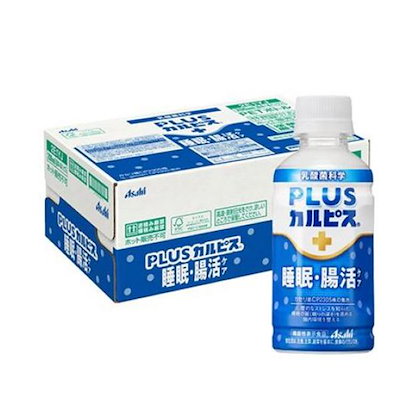 他サイト： カルピス由来の乳酸菌科学 アサヒ飲料 PLUSカルピス 睡眠・腸活ケア 200ml×24本 [機能性表示食品] [睡眠の質を高める/腸内環境を整えるのに役立つ] [ガセリ菌CP2305株] [常温保存の商品画像