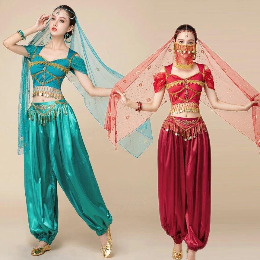 大人用アラビアン 衣装 ハロウィン衣装 ベリーダンス 衣装 セットアップ ジャスミン 衣装 ハロウィン コスム 仮装 レディース ベリーダンス 練習着 レッ