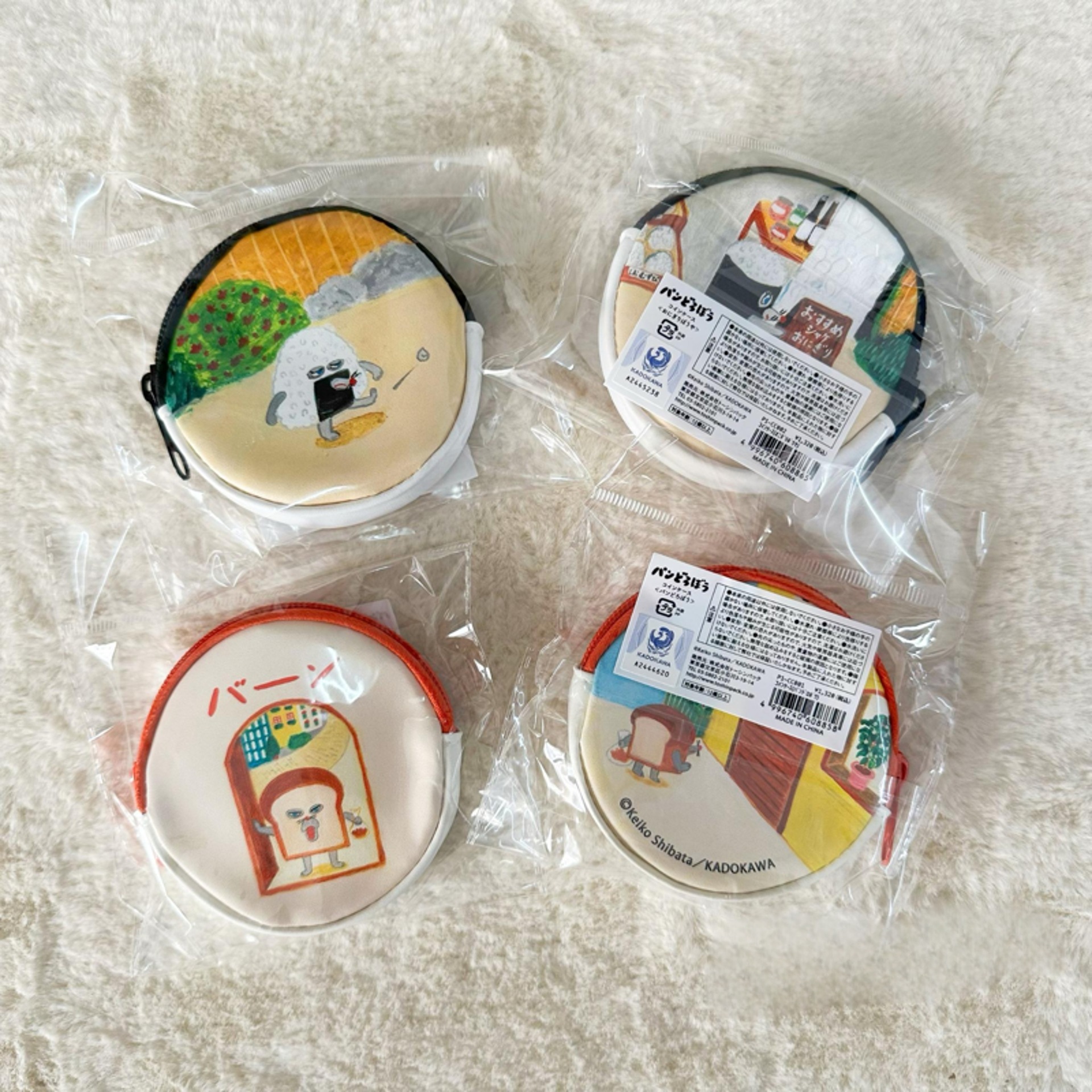 10個セット 丸型イヤホンケース 可愛い小銭入れ PU防水 便利小物 リップ収納ポーチ