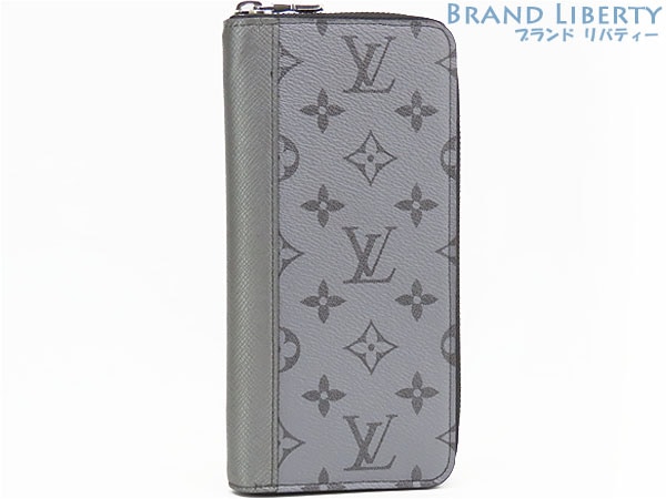 外超美品ルイヴィトンタイガラマモノグラムジッピーウォレットヴェルティカルラウンドファスナー長財布シルバーM30841