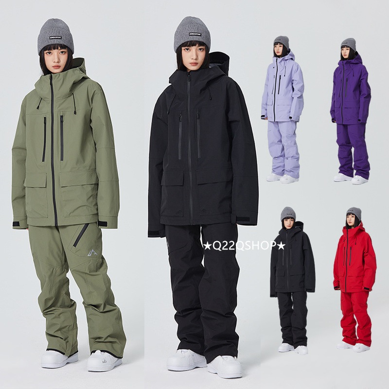 スノボウェア 2025 上下セット メンズ レディース パンツズボン アウター ジャケット セットアップ ウィンタースポーツ スノーボードウェア スキーウェア スノー 3L 防水防寒着韓国風